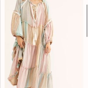 ISO free people x angie smith in the moment midi dress rainbow ISO DO NOT BUY